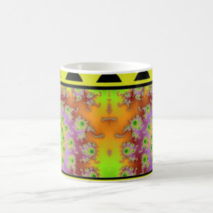 Grönt Eyed Fractal Mugg