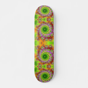 Grönt Eyed Fractal Skateboard