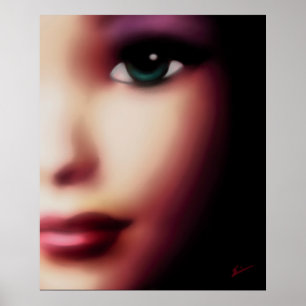 Grönt Eyed Girl Poster
