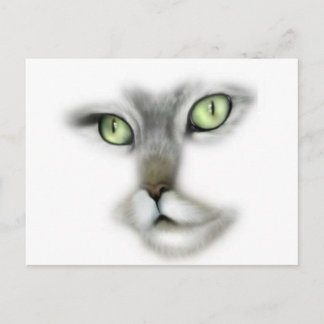 Grönt Eyed Kattunge Vykort