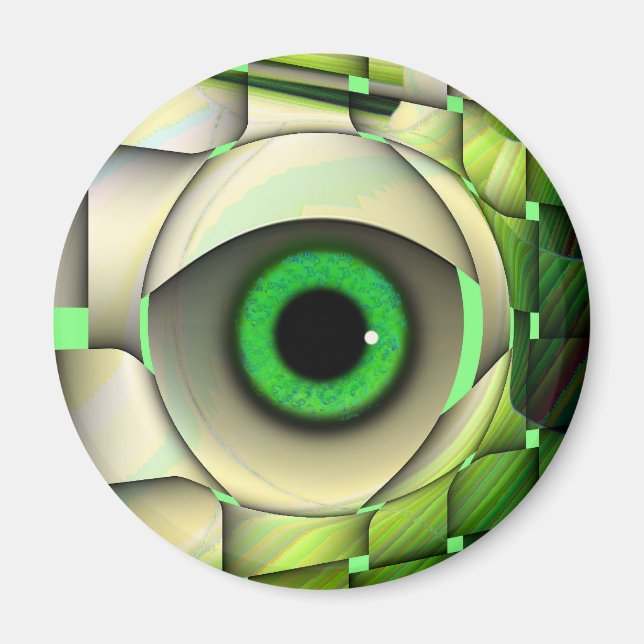 Grönt Eyed Monster Magnet (Framsidan)