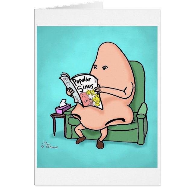 Grönt Få-Brunn Weenii "för populär bihåla" kort (Framsidan)