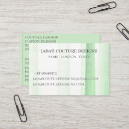 Grönt Fabric designer mode-koppling Visitkort