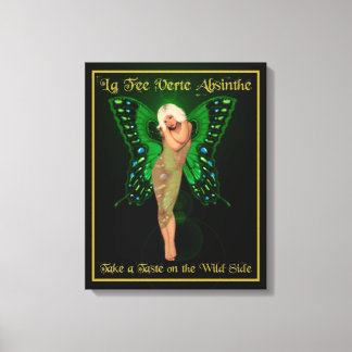 Grönt Fairy Absinthe Canvastryck