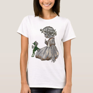 Grönt Fairy & girl dam tshirt T Shirt