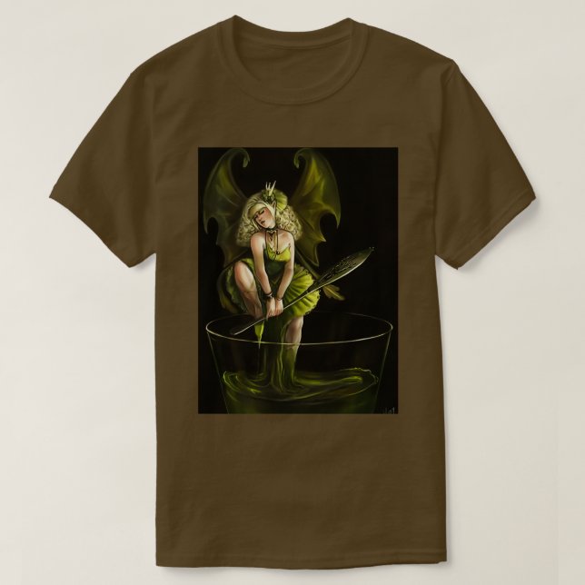 grönt Fairy of absinthe T Shirt (Design framsida)