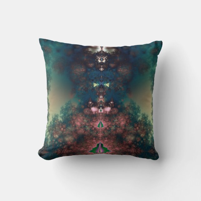 Grönt Fairy Tale Kudde (Framsida)