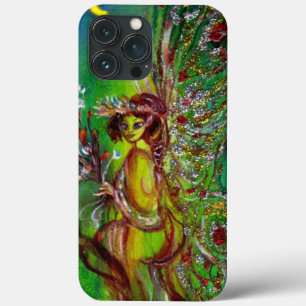 GRÖNT FAIRY WITH GULD SPARKLES IN MOONLIGHT