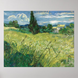 Grönt Fält Vincent van Gogh Poster