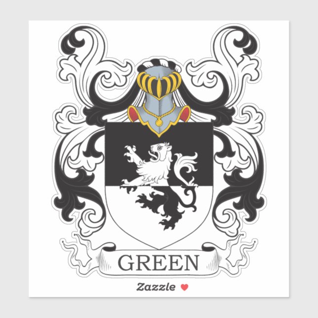 Grönt Family Crest Klistermärken (Ark)