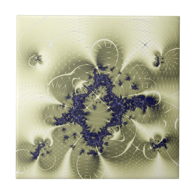 Grönt Fantasy Kakelplatta (Framsidan)