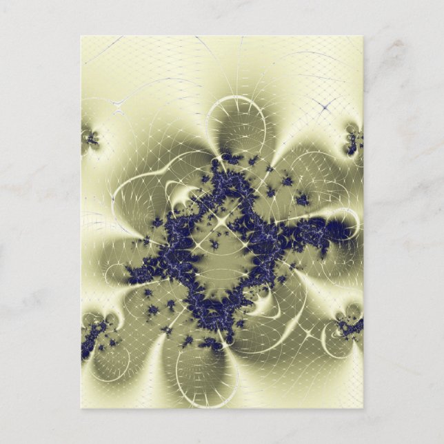 Grönt Fantasy Vykort (Framsida)