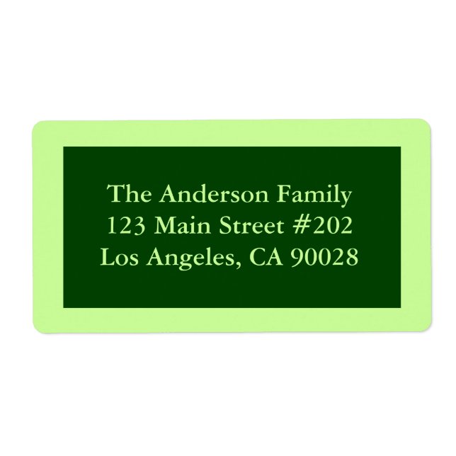 grönt färg fraktsedel (Framsidan)