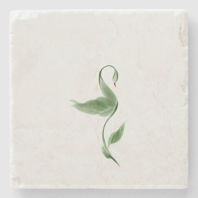 Grönt färg magnet stenunderlägg (Framsidan)