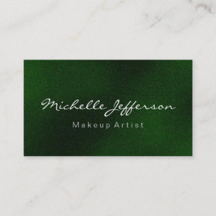 Grönt Färg Makeup Artist Script Affärskort Visitkort