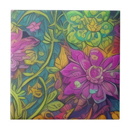 Grönt, Färgad, grov, keramiska plattor Kakelplatta