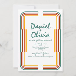 Grönt Färgfull illustration Foto Wed-inbjudan Inbjudningar