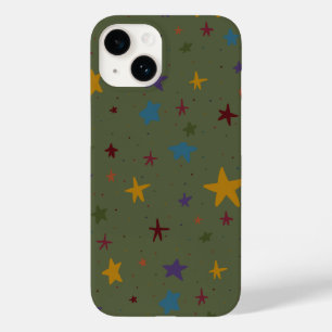 Grönt Färggrant Stjärn Telefonskydd