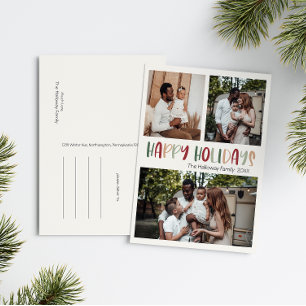 Grönt: Färgt Glad helg fet tre foto