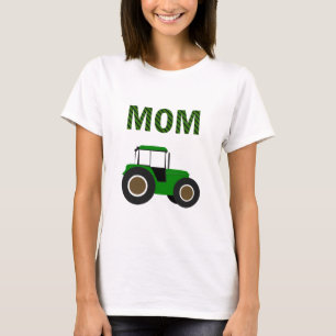 Grönt Farm Tractor Barns födelsedag Party Mamma T Shirt