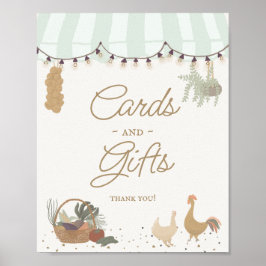 Grönt Farmers Market Farm Fresh Cards and Gifts Poster