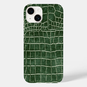 Grönt Faux Crokodile