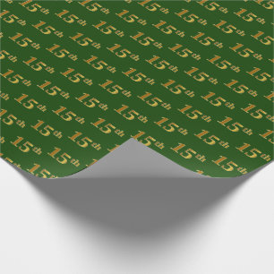 Grönt, Faux Guld 15:e (femtonde) händelsen Presentpapper