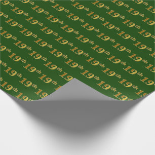 Grönt, Faux Guld 19:e (nittonde) händelsen Presentpapper