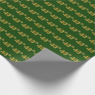 Grönt, Faux Guld 40:e (40:e) händelsen Presentpapper