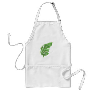 Grönt Fern, botaniskt mönster Förkläde