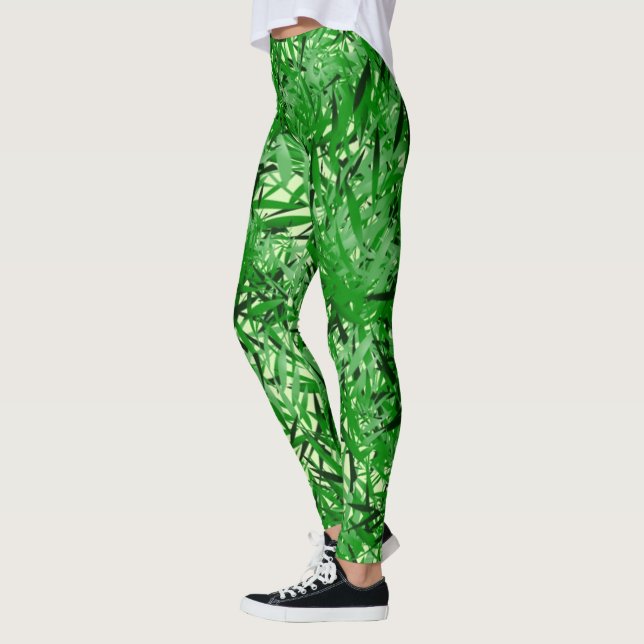 Grönt Fern Dam Leggings (Vänster)