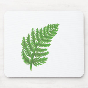 Grönt Fern, grönt bladverk, botaniskt mönster Musmatta