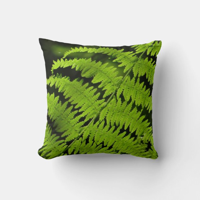 Grönt fern kudde (Framsida)