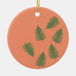 Grönt Fern Lucky Ornament