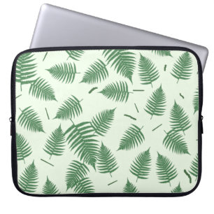 Grönt Fern Plant Löv Mönster Laptop sleeve