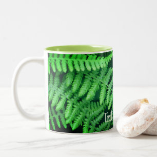 Grönt Ferns Nature Personlig Två-Tonad Mugg
