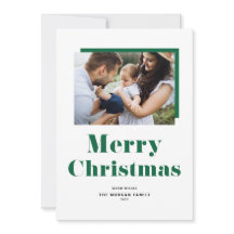 Grönt Festive Bold Typography-julfoto