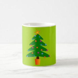 Grönt Festive Julgran Kaffemugg