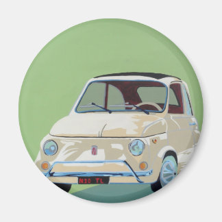 Grönt Fiat 500 Magnet