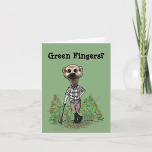 Grönt Finger-kort Kort
