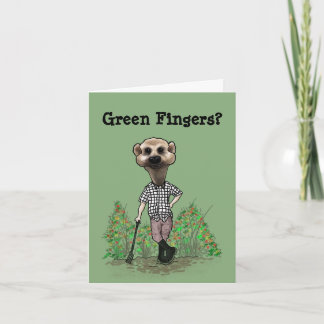 Grönt Finger-kort Kort