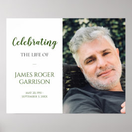 Grönt Firande i livet med fotofirande Poster