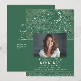 Grönt Firande i livets begravningsfotot Inbjudningar