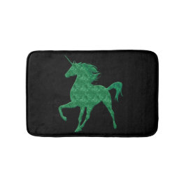 Grönt Fire Unicorn Bath Mat Badrumsmatta