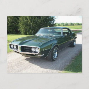 Grönt Firebird Vykort