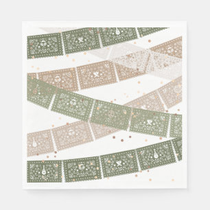 Grönt First Fiesta Födelsedagsfest Napkins Pappersservett