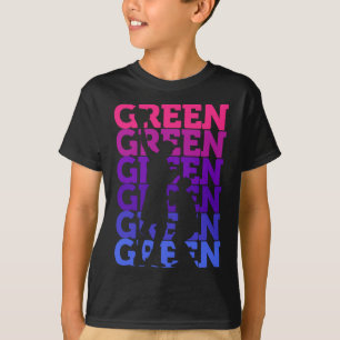 Grönt Fläkt Basketball Älskare Boll Fantastisk Gif T Shirt