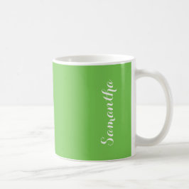 Grönt Flash Bright Vivid Solid Färg Personlig Kaffemugg