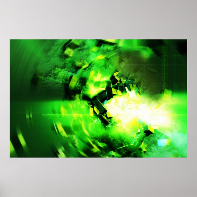 Grönt Flash Poster (Framsidan)