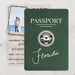 Grönt Florida-pass Spara datum Datumet